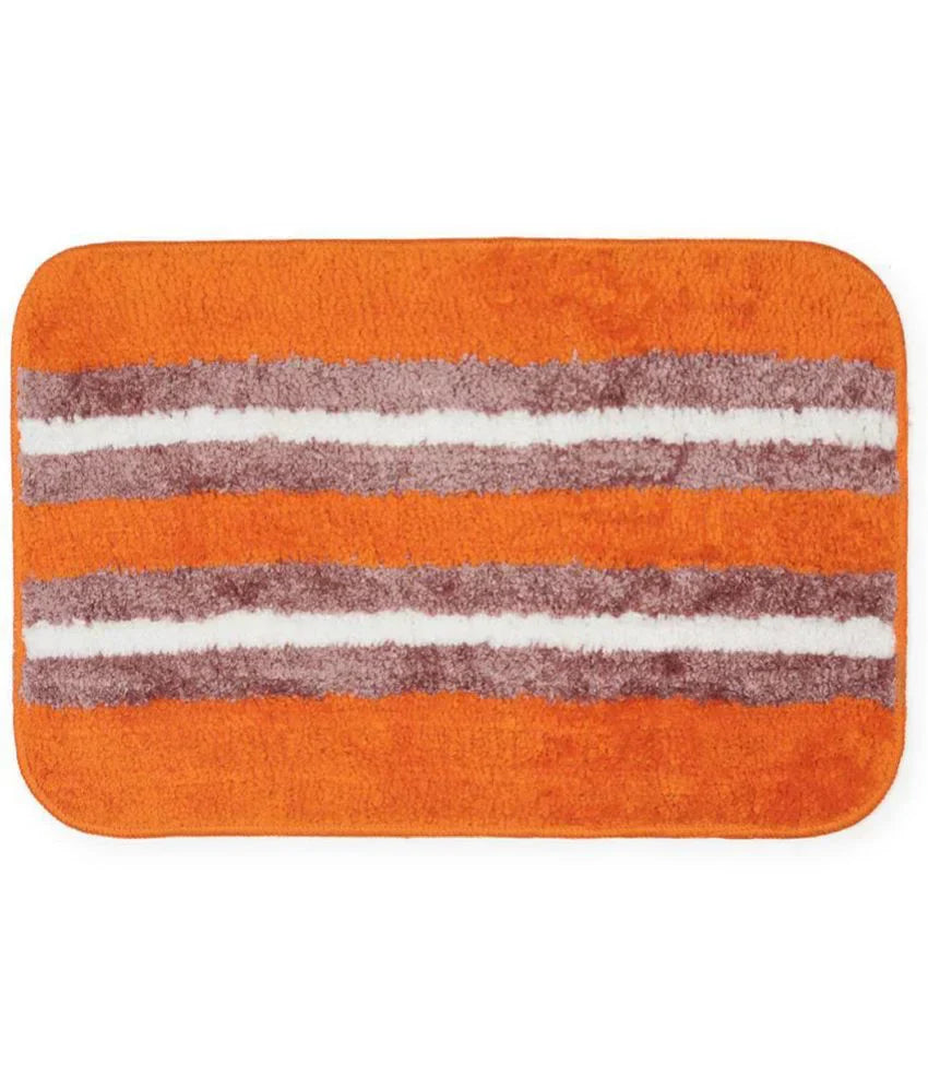 Horizon - Orange Microfibre Doormat (Pack of 2)