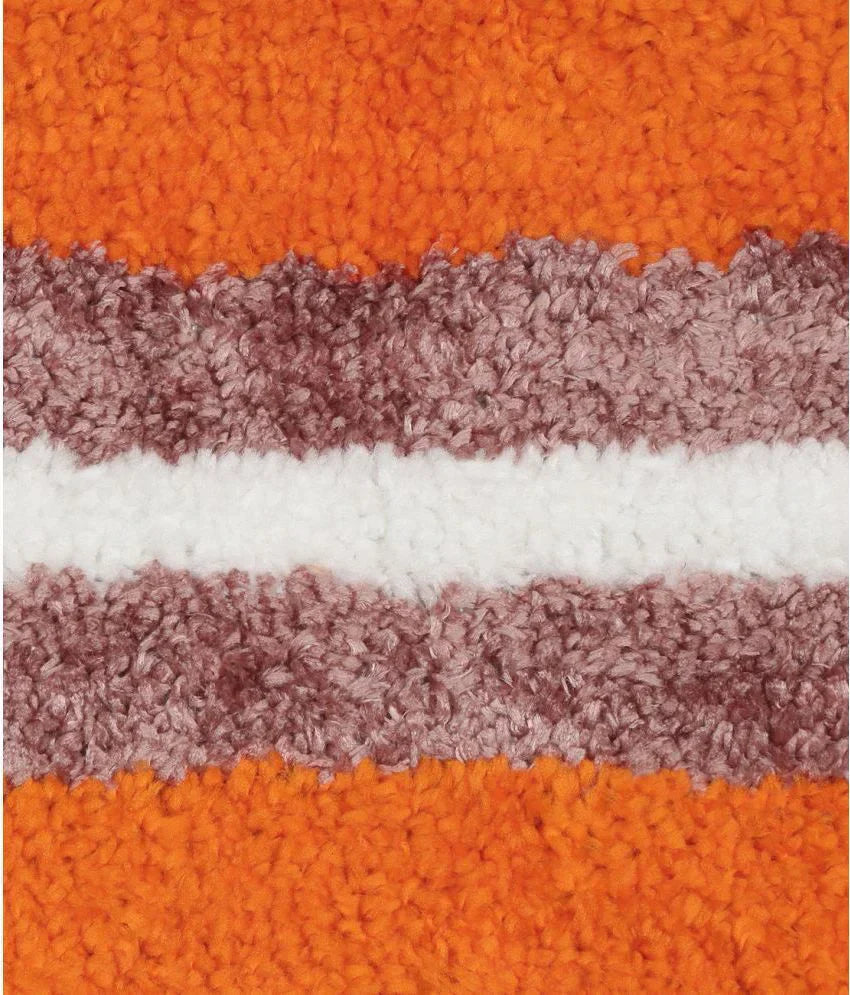 Horizon - Orange Microfibre Doormat (Pack of 2)