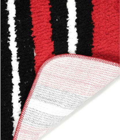 Horizon - Red & Black Microfibre Doormat (Pack of 2)