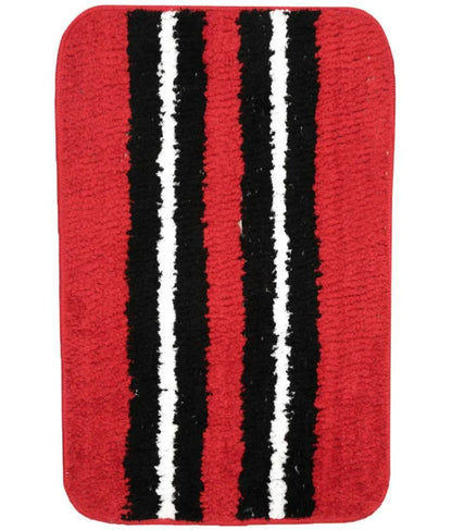 Horizon - Red & Black Microfibre Doormat (Pack of 2)
