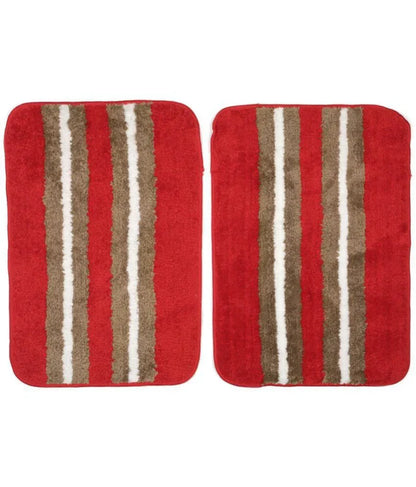 Horizon - Red Microfibre Doormat (Pack of 2)