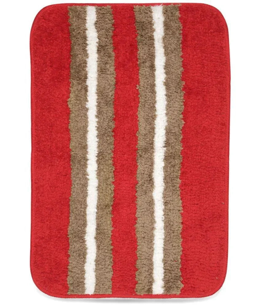 Horizon - Red Microfibre Doormat (Pack of 2)