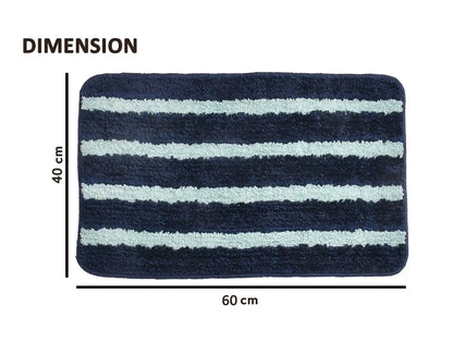 Horizon - Royal Blue Microfibre Doormat (Pack of 2)