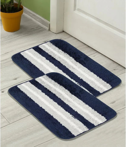 Horizon - Royal Blue Microfibre Doormat (Pack of 2) - Discontinued