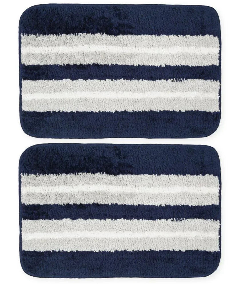 Horizon - Royal Blue Microfibre Doormat (Pack of 2) - Discontinued