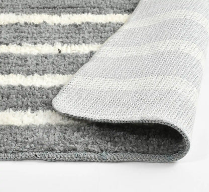 Horizon - Silver Microfibre Doormat (Pack of 2)