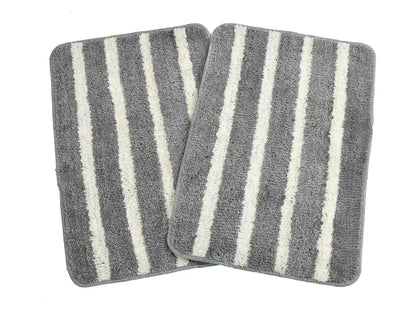 Horizon - Silver Microfibre Doormat (Pack of 2)