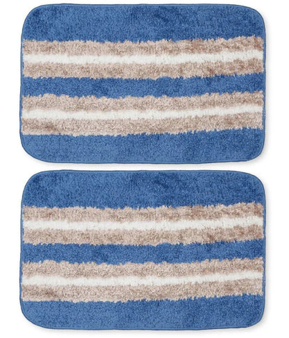 Horizon - Sky Blue Microfibre Doormat (Pack of 2)