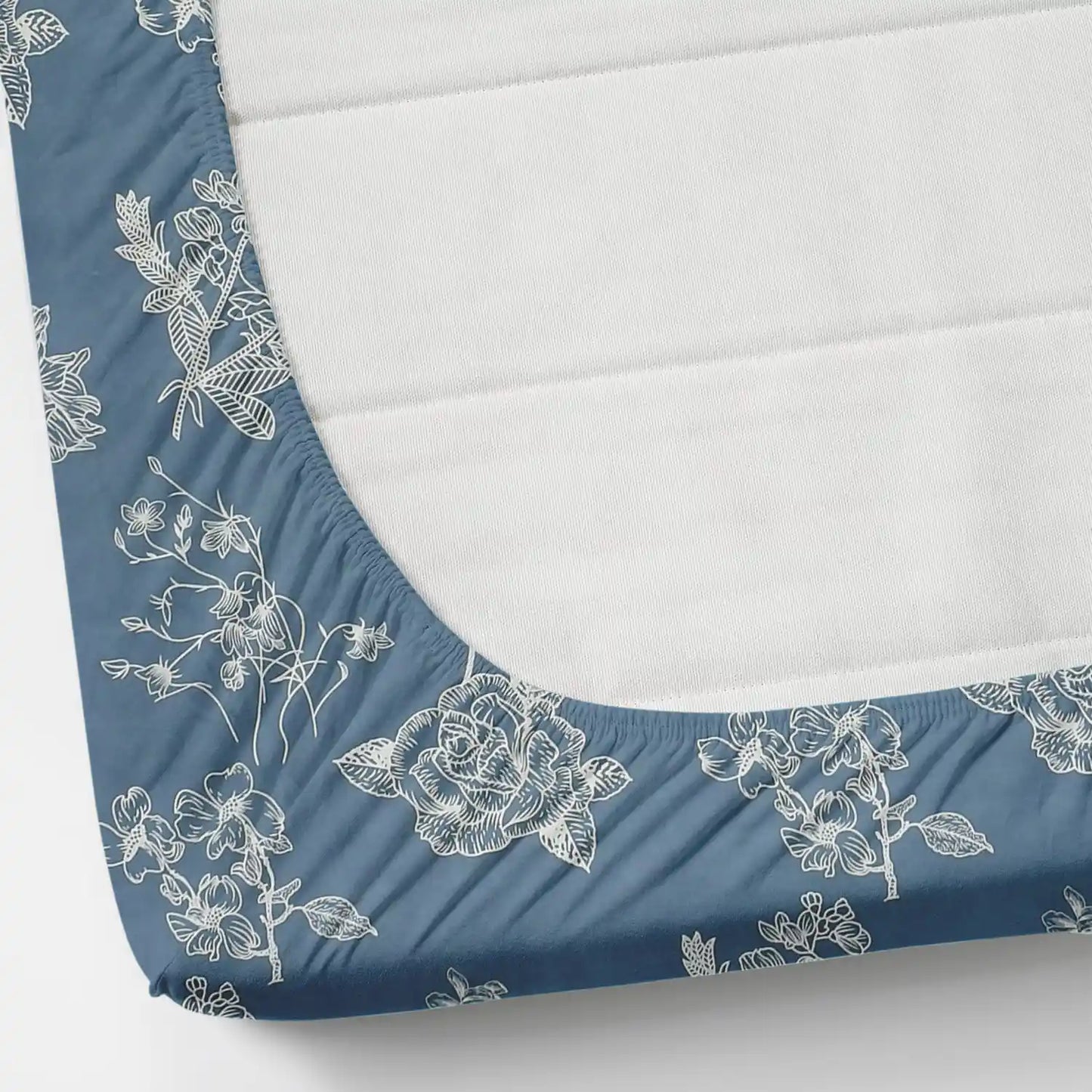 Indigo - King - Fitted Bedsheet (78×72 inches)