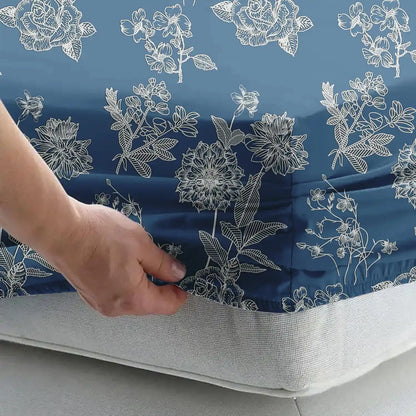 Indigo - King - Fitted Bedsheet (78×72 inches)