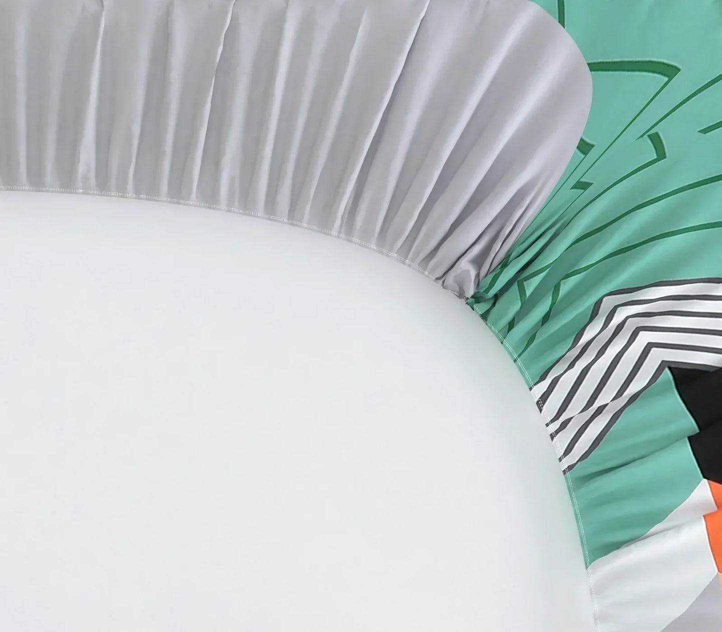 Jamaican Chevron - Queen/Double - Fitted Bedsheet (76×72 inches)