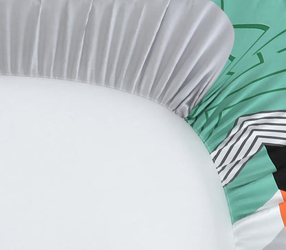 Jamaican Chevron - Queen/Double - Fitted Bedsheet (76×72 inches)