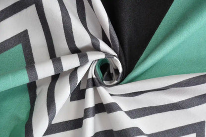 Jamaican Chevron - Queen/Double - Fitted Bedsheet (76×72 inches)