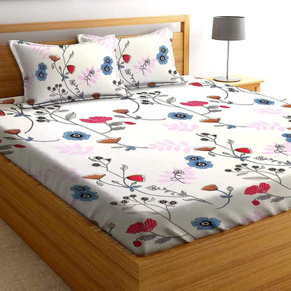 Japanese Spring - Queen/Double - Fitted Bedsheet (76×72 inches)