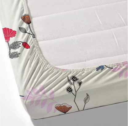 Japanese Spring - Queen/Double - Fitted Bedsheet (76×72 inches)