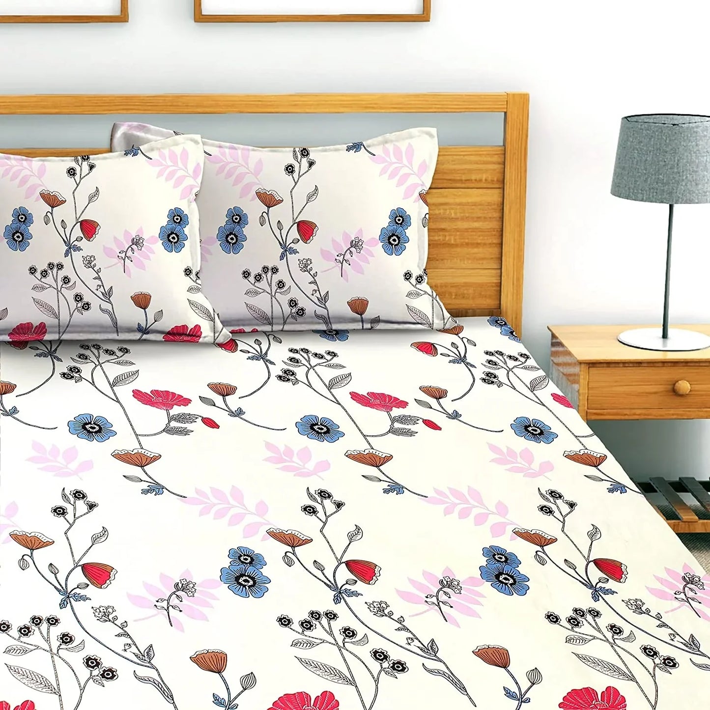 Japanese Spring - Queen/Double - Fitted Bedsheet (76×72 inches)