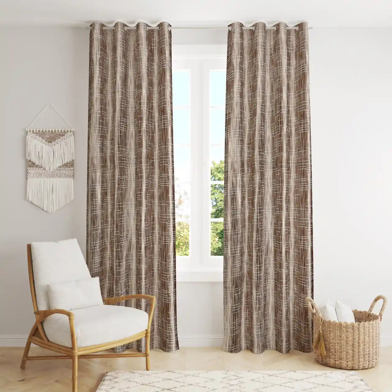 Julienne - Brown Curtains (Set of 2)