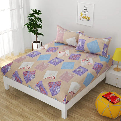 Korean Blossom - Queen/Double - Fitted Bedsheet (76×72 inches)