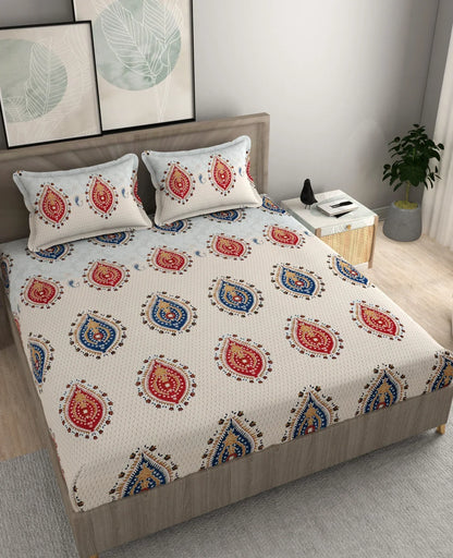 Majesty - Queen/Double - Fitted Bedsheet (76×72 inches)