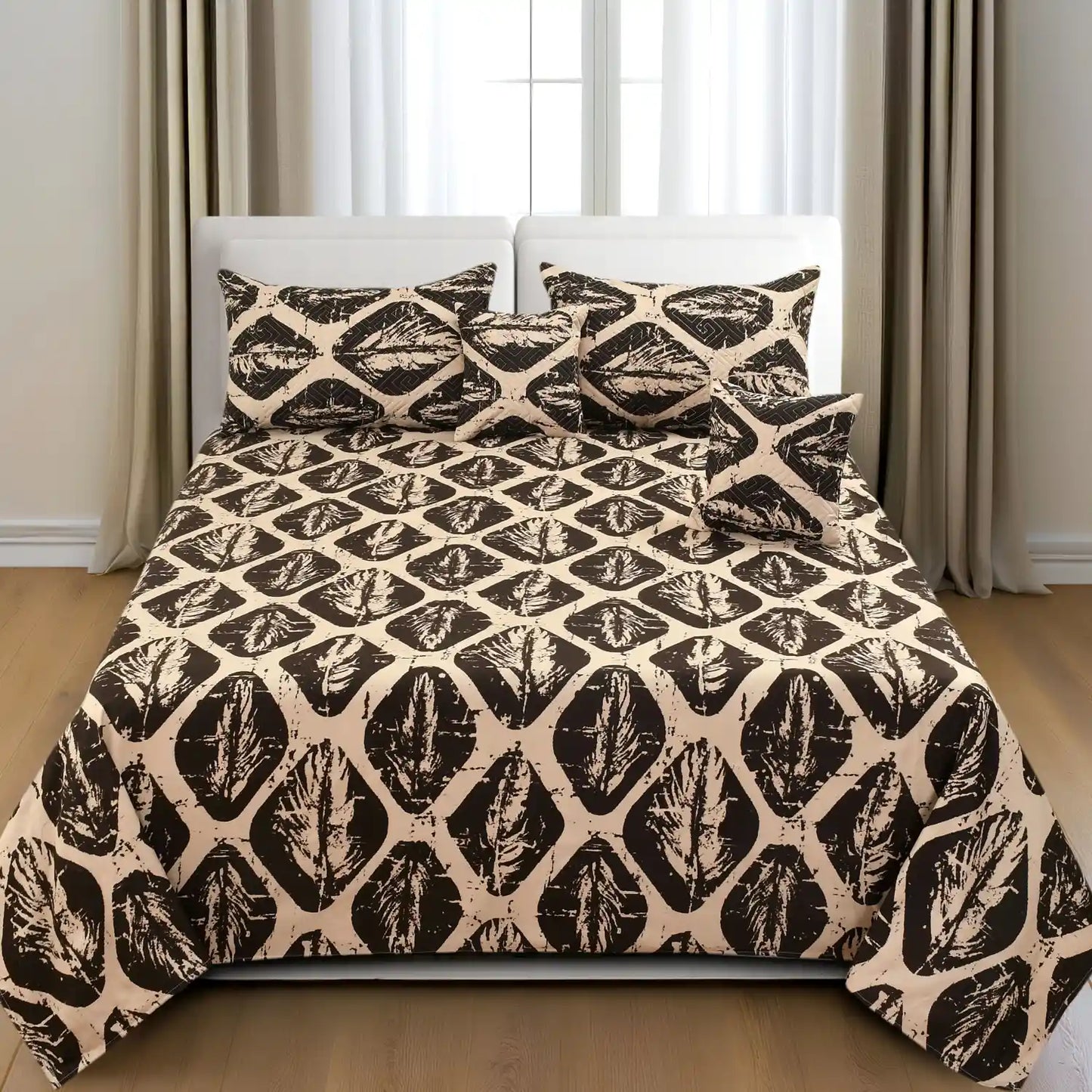 Maple - 3 Pieces - Quilted Bedding Set (90 x 90 inches)