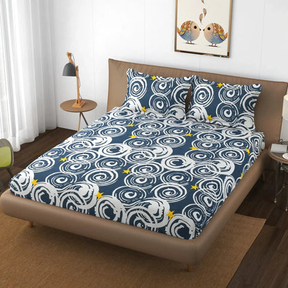 Milky Way - Queen/Double - Fitted Bedsheet (76×72 inches)