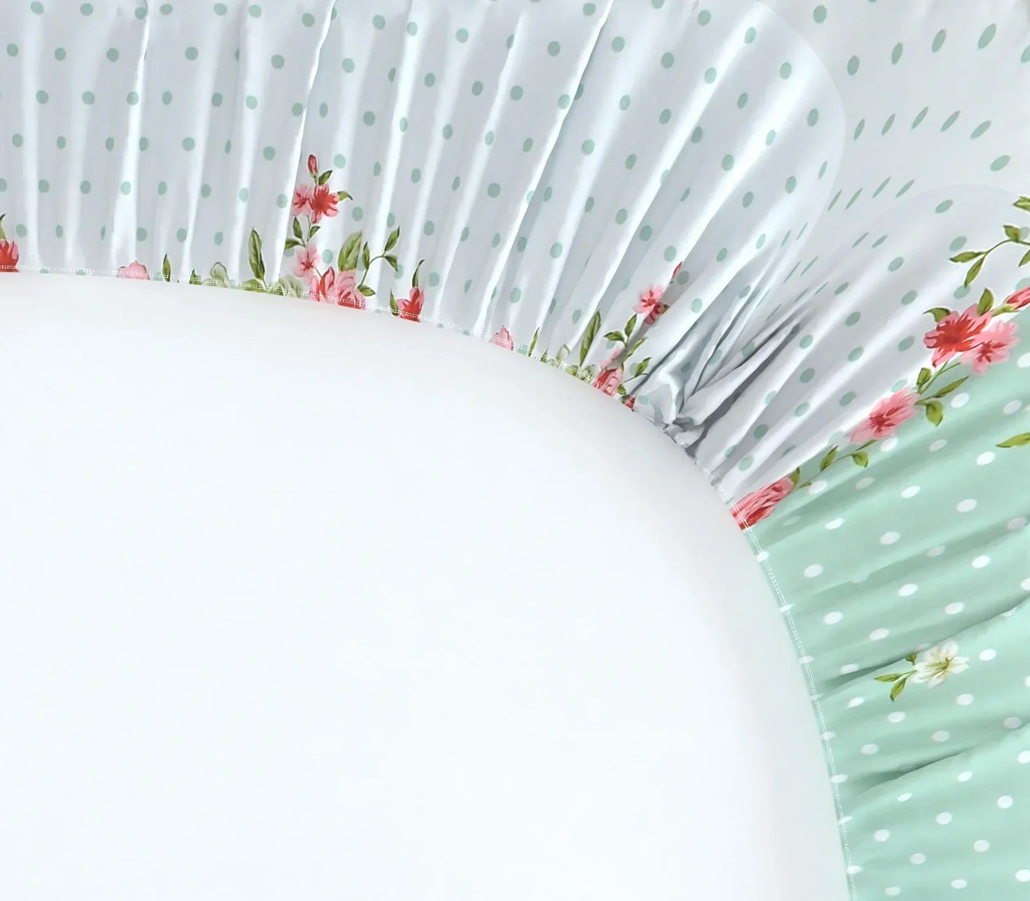 Mint Gardenia - Queen/Double - Fitted Bedsheet (76×72 inches)