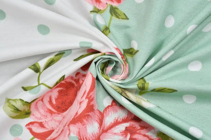 Mint Gardenia - Queen/Double - Fitted Bedsheet (76×72 inches)