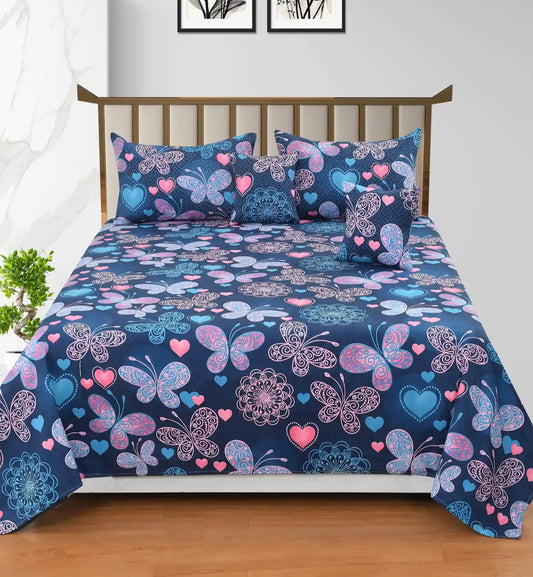 Mystic - 3 Pieces - Quilted Bedding Set (90 x 90 inches)