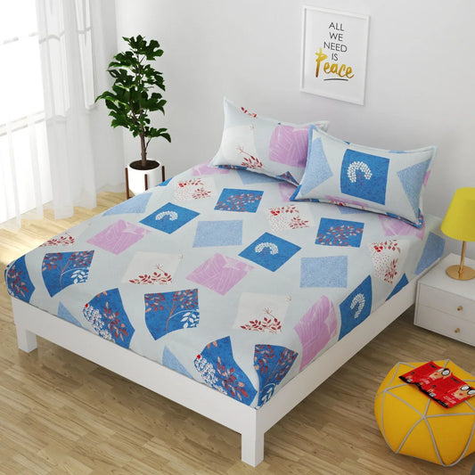 Oriental Blossom - Queen/Double - Fitted Bedsheet (76×72 inches)