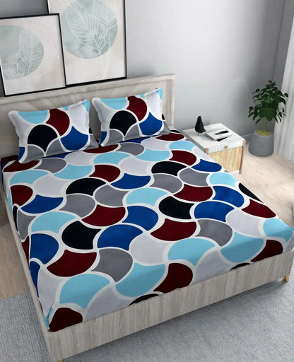 Pastel Palette - Queen/Double - Fitted Bedsheet (76×72 inches)