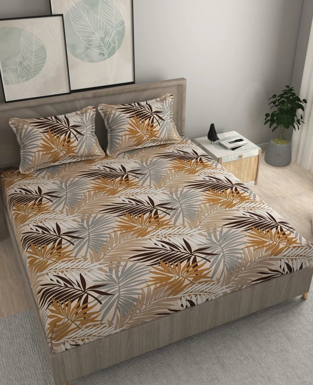 Pecan - King - Fitted Bedsheet (78×72 inches)