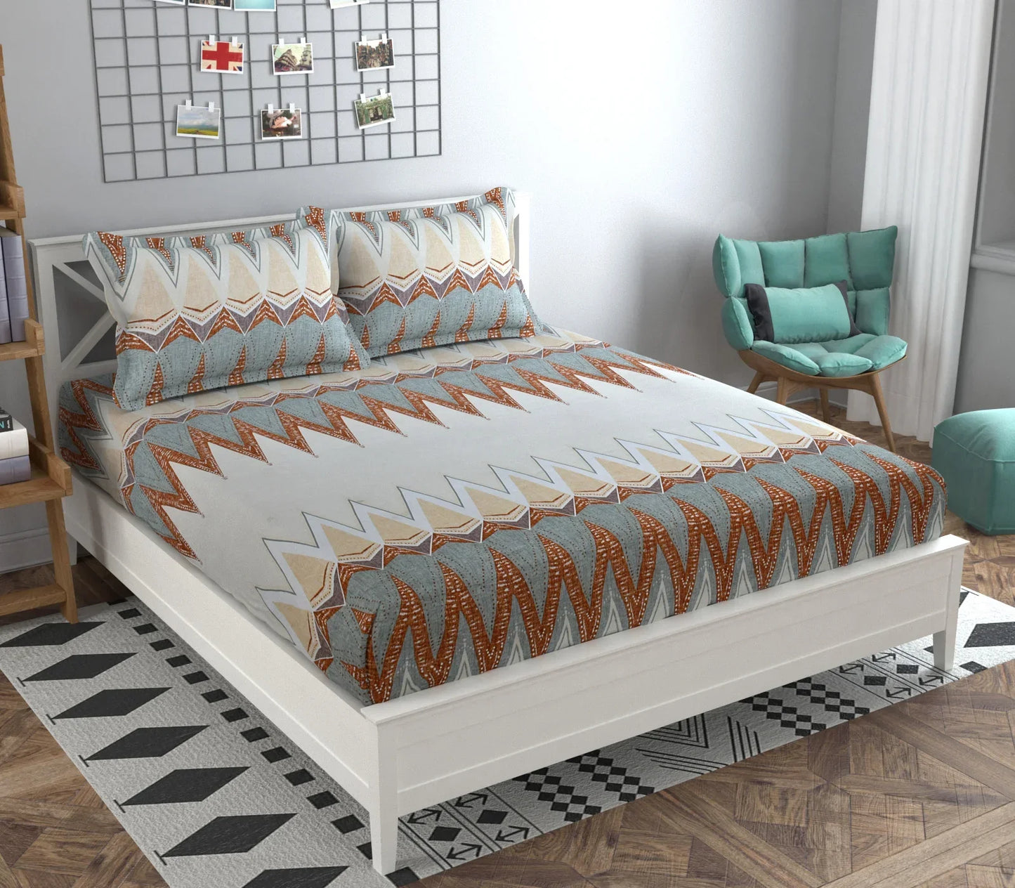 Persian Castle - Queen/Double - Fitted Bedsheet (76×72 inches)