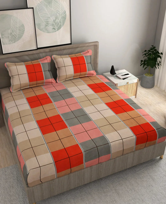Plaid - King - Fitted Bedsheet (78×72 inches)