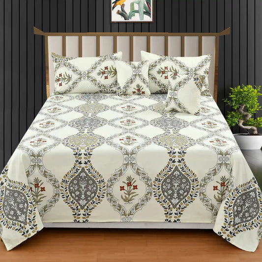 Porcelain - 3 Pieces - Quilted Bedding Set (90 x 90 inches)