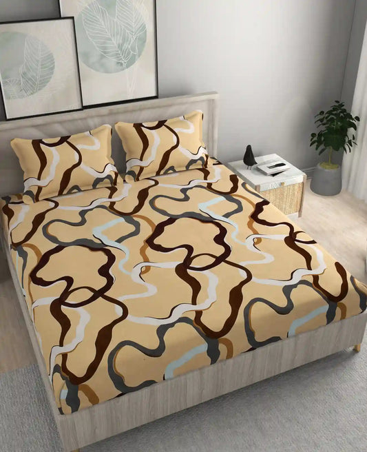 Pretzels - Queen/Double - Fitted Bedsheet (76×72 inches)