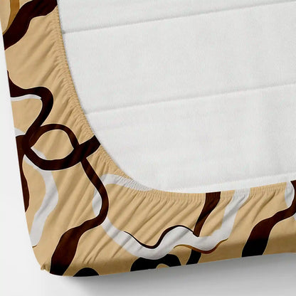 Pretzels - Queen/Double - Fitted Bedsheet (76×72 inches)