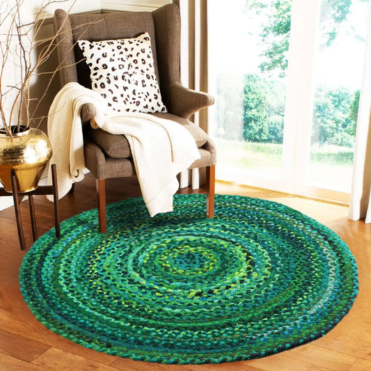 Recycled Cotton Rug - Emerald