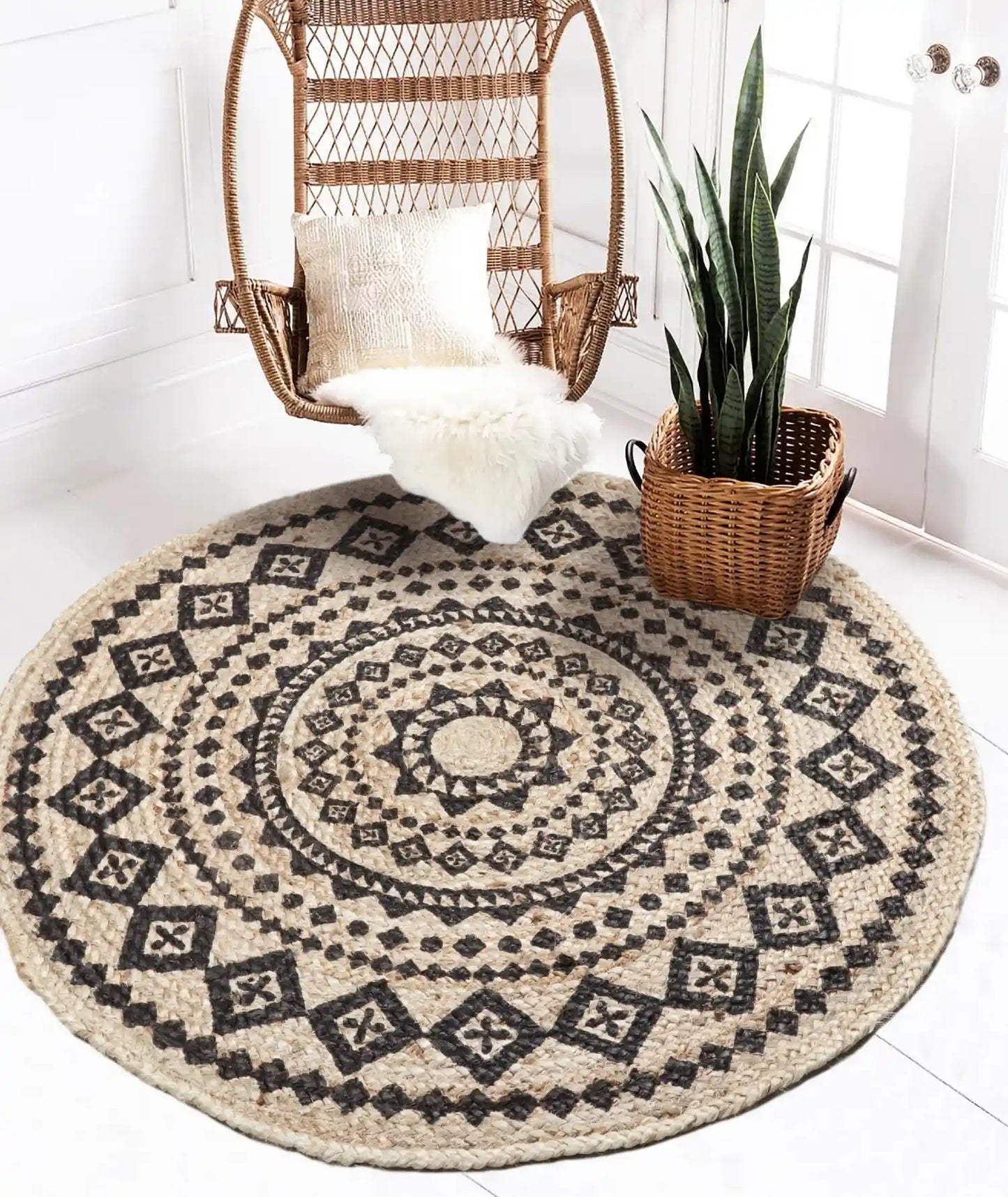 Recycled Cotton Rug - Classic Black