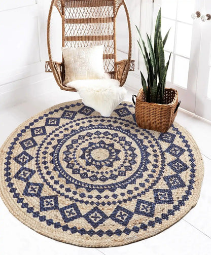 Recycled Cotton Rug - Classic Blue