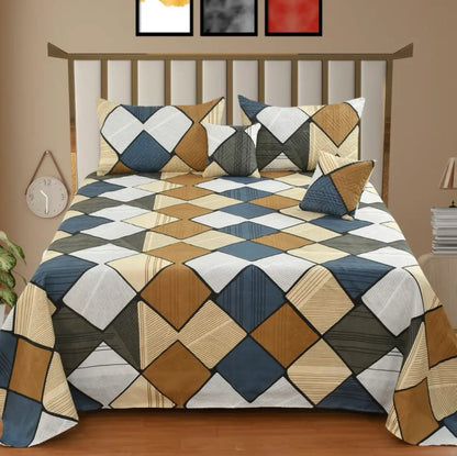 Sahara - 3 Pieces - Quilted Bedding Set (90 x 90 inches)