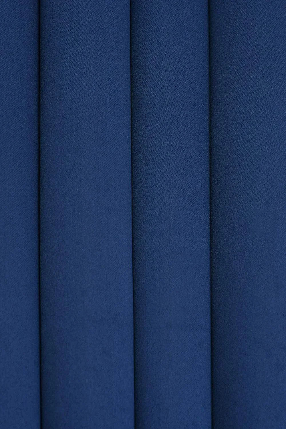Solid Polyester Curtains - Blue (Set of 2)