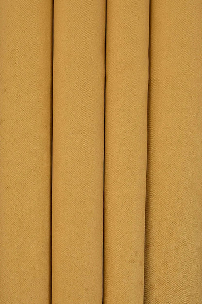Solid Polyester Curtains - Gold (Set of 2)