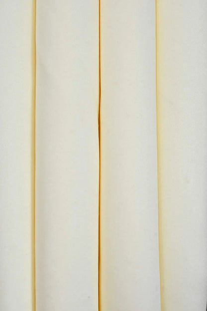 Solid Polyester Curtains - Ivory (Set of 2)