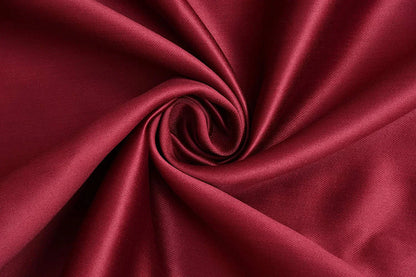 Solid Polyester Curtains - Maroon (Set of 2)