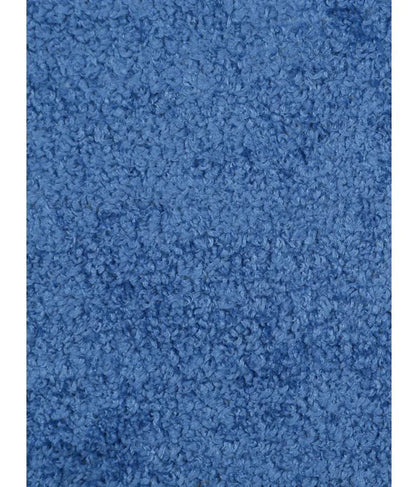 Solid & Striped Combo - Sky Microfibre Doormat (Pack of 2)