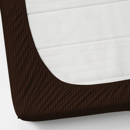 Solids: Brown - King - Fitted Bedsheet (78×72 inches)