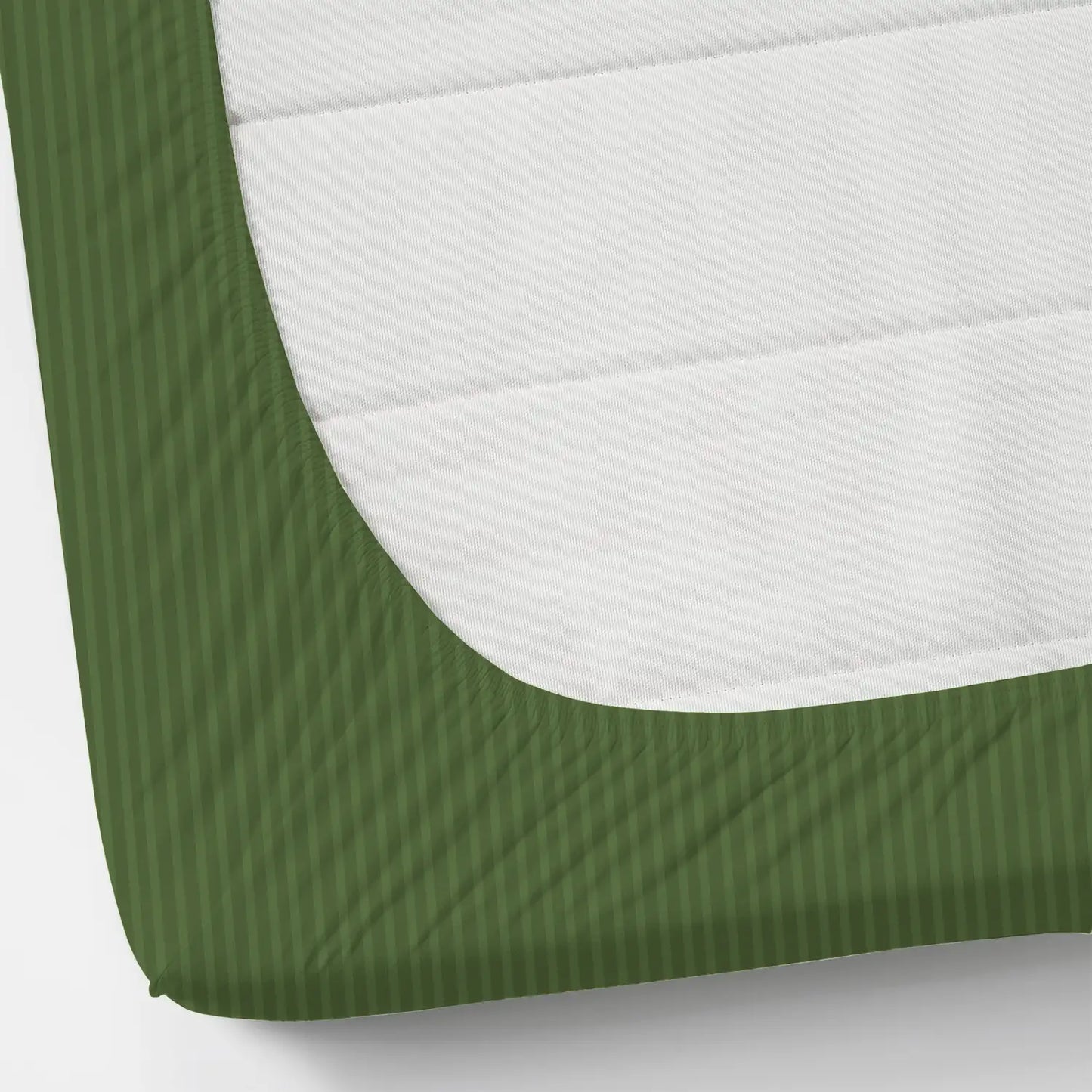 Solids: Green - King - Fitted Bedsheet (78×72 inches)