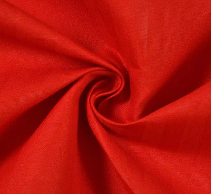 Solids: Red - King - Fitted Bedsheet (78×72 inches)