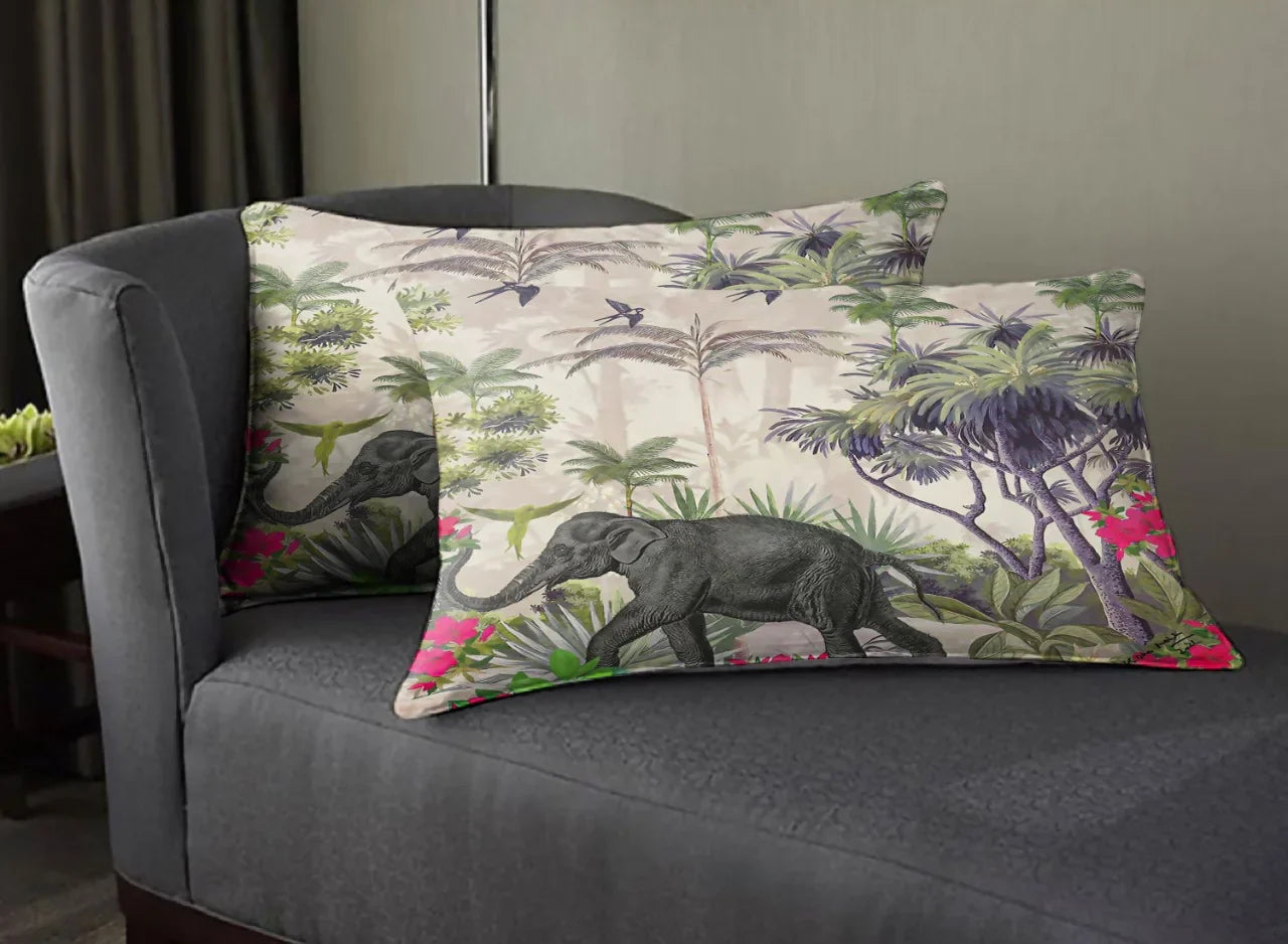 Super Soft Printed Pillow Covers (Set of 2) - Animal
