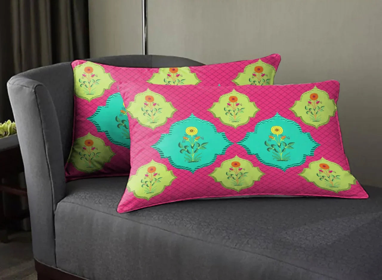 Super Soft Printed Pillow Covers (Set of 2) - Paisley